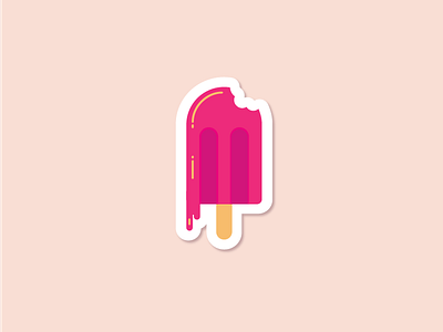 Summer Popsicle food illustration popsicle sticker summer