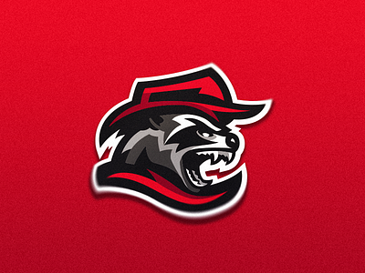 Raccoon Mascot logo branding esport identity illustrator logo mascot photoshop raccoon red sport