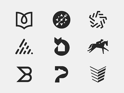 Logotypes & Brandmarks branding collection icon identity logo logomark logopack modern simple symbol