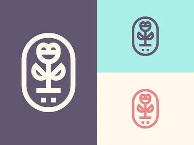 Flower branding design figma flower icon illustration logo mark minimal simple