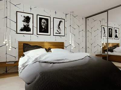 Bedroom in the attic attic bedroom interior design simple