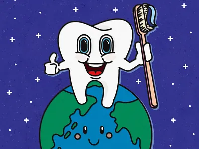 Toothy illustration texture tooth vector