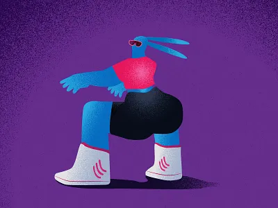 H Y P E b u n n y, 1 digital illustration illustration illustrator