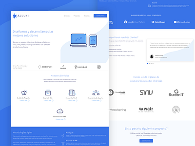 Alluxi Website design development ui ux website ¨landing page¨