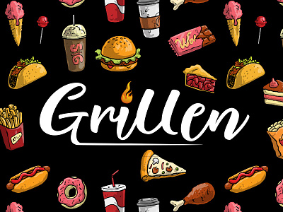 Food Truck logo brand dailylogo dailylogochallenge foodtruck foodtrucklogo grillen grillenlogo identity junkfood logo logodesign