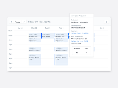 Student Schedule calendar college design ou schedule school student university web