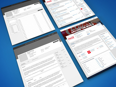 Company Profile Mocks design mocks ui ux wireframes