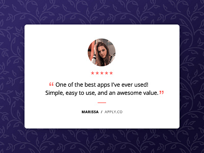 Daily UI #039 dailyui design modal photoshop testimonial ui ux