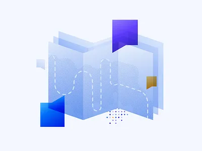 User Journey chat experience illustration journey map user