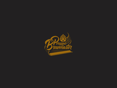 Personal Brewmaster branding brew illustration logo design master retro typography