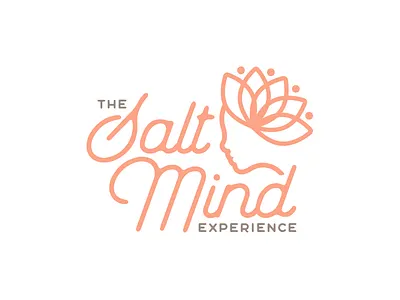 The Salt Mind Experience crown lotus massage salt script silhouette