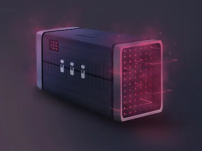 Gaming Reward Box 3d box case crate csgo dark esports gaming loot reward speaker win