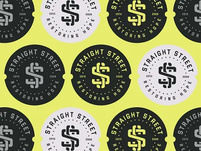 Straight Street Emblem church city emblem homeless logo ministry straight street street