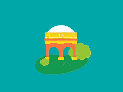 Palace of Fine Arts — Horizontal Journey Series illustration palace of fine arts san francisco