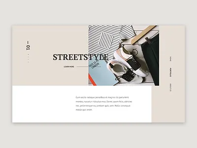 Minimalistic Portfolio Page clean colors design duotone interface layout minimal minimalism ui ux