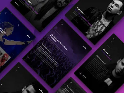 Record Dance Radio app gradient ios minimal mobile music ui ux