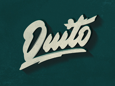 Quito art book calligraphy lettering print type