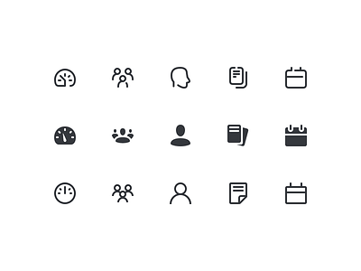 Icon Style calendar dashboard group icon iconography profile reports