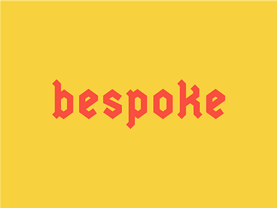 Bespoke Lettering bespoke blackletter calligraphy hand lettering handlettered illustrator lettering type typography