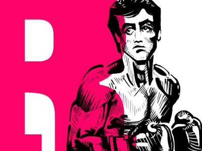 Rocky boxer boxing illustration rocky rocky balboa