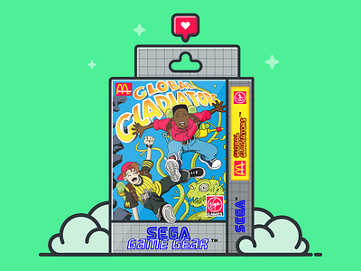 Sega video game box brands childhood game gear games illustration like logo mcdonalds sega video game virgin