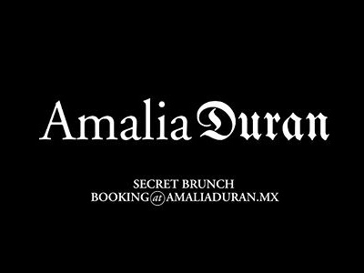 Amalia Duran "Proposal" logotype