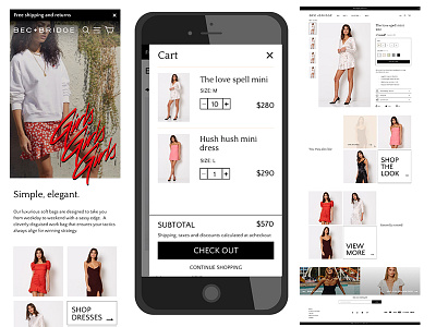 Bec Bridge Mockups creative director digital design e commerce design graphic design responsive design shopify ui design ux design wireframes design