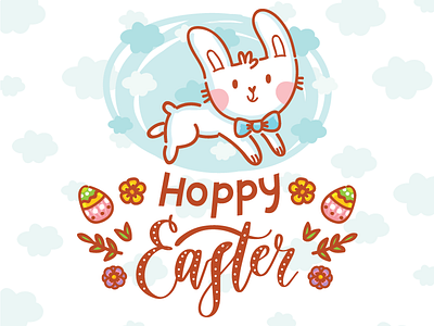 🥚Hoppy Easter!🥚 animal bunny cartoon character cute doodle easter egg icons ios sticker stickers