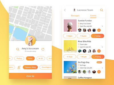 Event App event creation events map mobile mobile app mobile ui ui