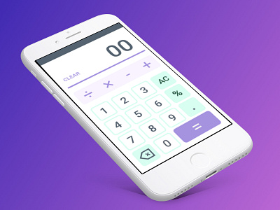 Daily UI - 004 Calculator angle calc calculator daily daily ui dailyui004 equation iphone math mockup ui