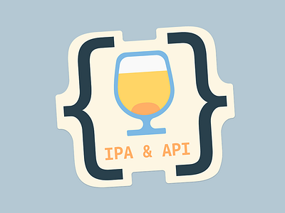 Ipa & Api Sticker api coding illustration ipa sticker syntax