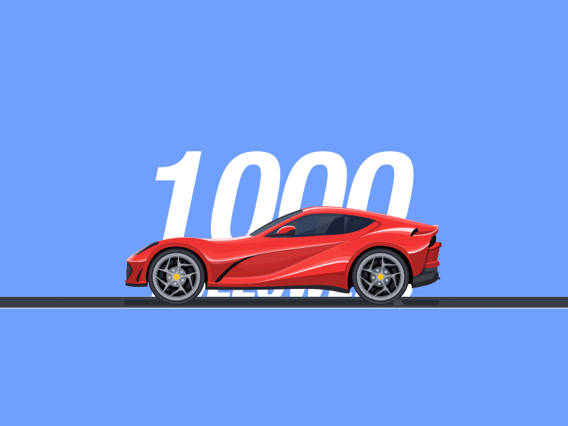 1000 follows ae car ferrari gif motion smoke