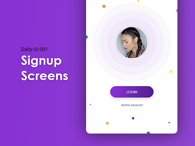 Sign Up Screens freebie login register