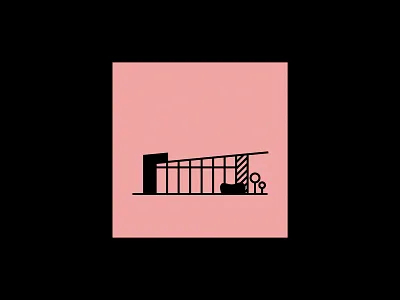 Modern House house illustration minimal modern notepad