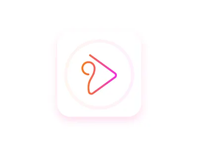 ICON For One Music 005 app button daily dailyui ganesha gradient icon mobile music one ux