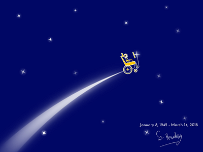 To the Stars .... hawking illustration stars stephen