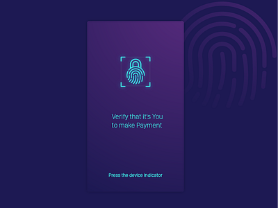 Fingerprint security for payment access fingerprint home landing page payment permission scanner security technology touch