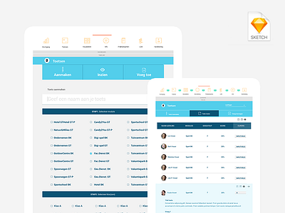 Learning digital app app assign dashboard education gui icons multiple choice progress bar school tasks teachers