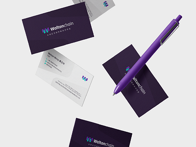 Waltonchain - business card card designvisual guidelines china juke identitybusiness logo vi