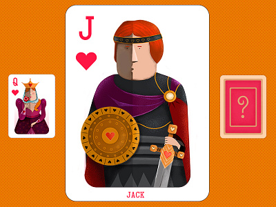 Playing cards - jack 2d bura card character devi flat game illustration illustrator jack texture vector