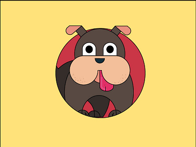 Dog animal bull dog dog illustration illustrator pets