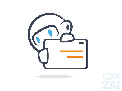 Talk2ai icon variation 4 ai bots branding design flat illustration logo talk tech