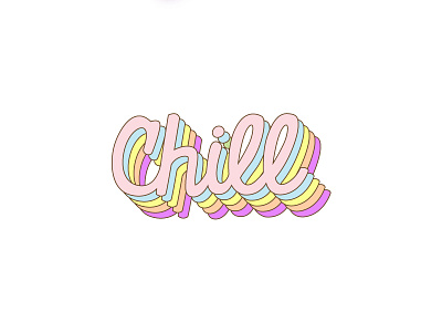 Chill Vibes adobe colors design illustration pastel type wacom work