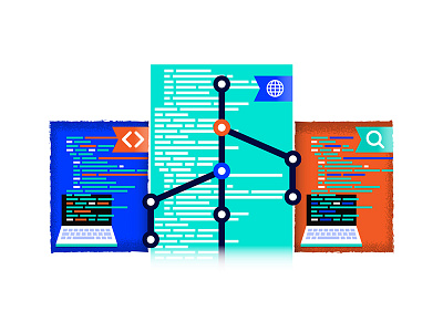 Blog_Illustration code development git illustration qa seo testing