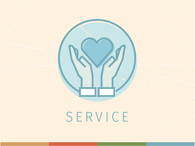 Company Values: Service company hand hands heart service values