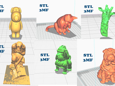 3D STL/3MF files Animal Collection