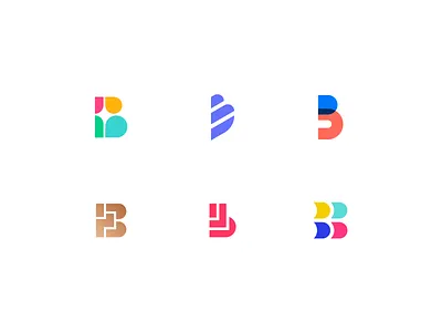 Discarded Bs b branding capital b focus lab logo lowercase b