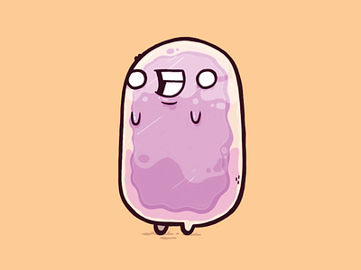 Jellyblerb character design adorable blake stevenson blob cartoon character design cute illustration jelly jetpacks and rollerskates jetpacksandrollerskates video games