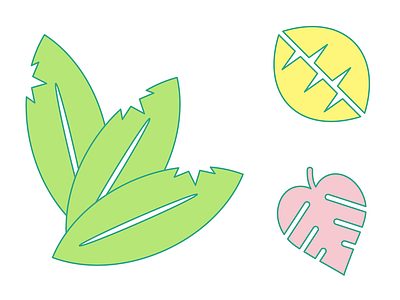 The Shape of Leaves foliage icon leaf leaf icon leaves summer tropical