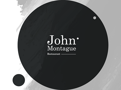 John Montague brand creative identity logo restaurant